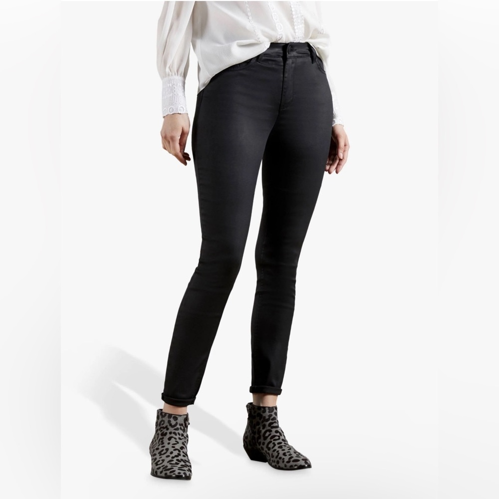 Ted Baker London Wet Look Skinny Jeans